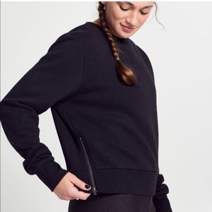 NWT Soulcycle side zip sweatshirt